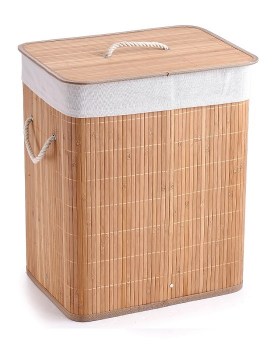 Καλάθι απλύτων bamboo 41*31*56εκ