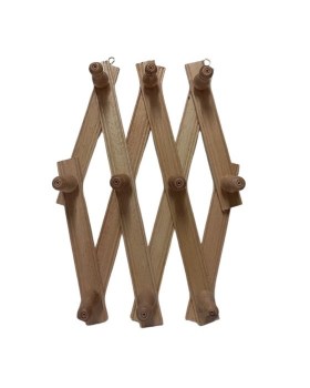 Ξύλινη κρεμάστρα τοίχου φυσούνα φυσικό χρώμα