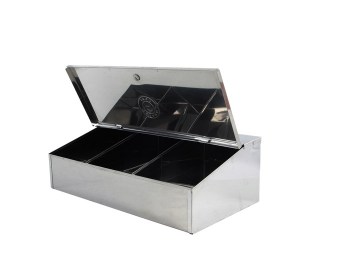 Καφεκούτι ανοξείδωτο 3 θέσεων