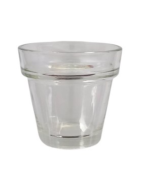 Γυάλινη καντηλόκουπα διάφανη 8*8*5εκ.