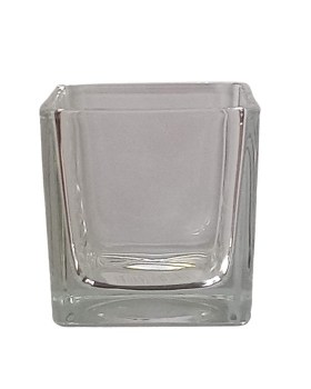 Γυάλινη καντηλόκουπα διάφανη 6*6*6,2εκ