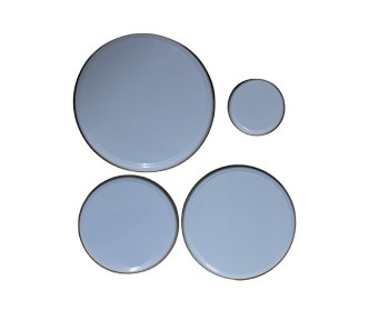 Καπάκια ηλεκτρικής κουζίνας ελληνικής βαφής Omega λευκά