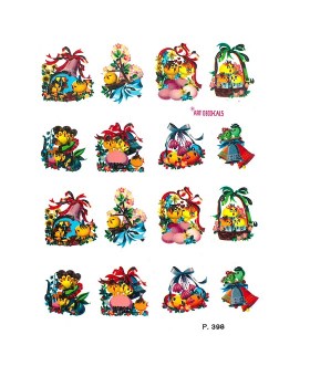 Χαλκομανίες νερού Ρ398 16τμχ