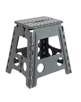 Πλαστικό πτυσσόμενο σκαμπό 28*22*39εκ Ε-1325 γκρι
