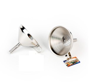 Ανοξείδωτο χωνί με σίτα 12εκ